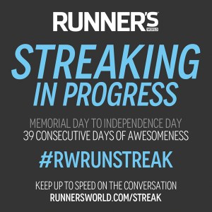 I often forget what day I'm on during this streak. Thank goodness it ends on July 4th. That is a day I can remember.