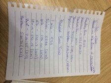 Calculating some vDot System stuff. Or just being super nerdy.